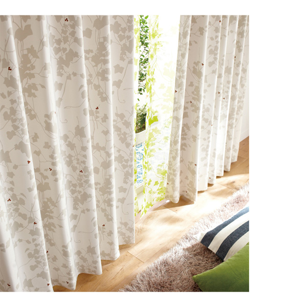 北欧調遮光カーテン（100x178・1枚） イエローの商品画像